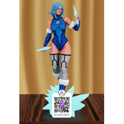 Modelo 3D Killer Frost | Figurine com Armas de Gelo