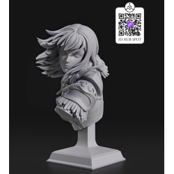 Chae Hae-In STL | Solo Leveling 3D Model & Bust
