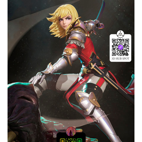 Chae Hae-In STL | Solo Leveling 3D Model & Bust