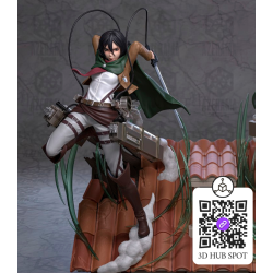 Modelo 3D Mikasa | Figurine Attack on Titan