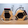 Organizador Hexagonal para Marcadores 3D 4x11 - Design Prático