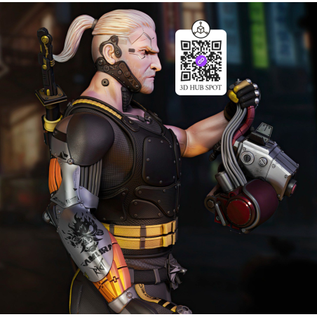 Geralt Cyberpunk Fan Art