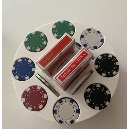 Modelo 3D para Impressão de Porta Fichas de Poker - Organizador
