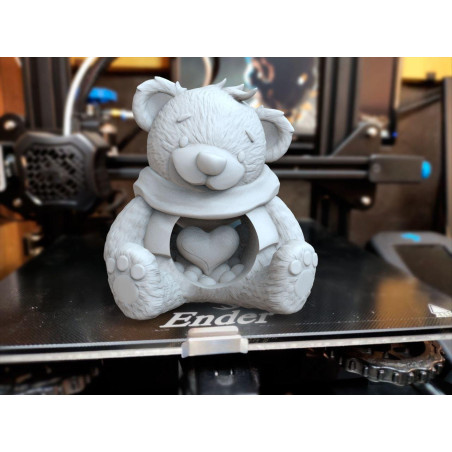 Bear Hollow Heart 3D Model - Love Gift