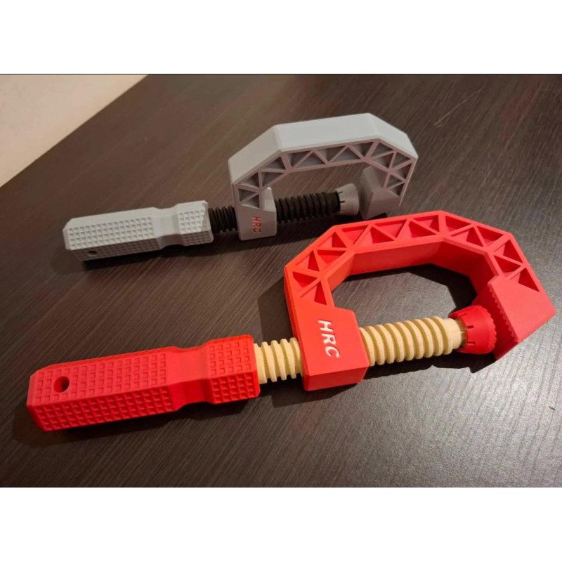 HRC Clamp - Resizable & Strong 3D Print Model HRC Clamp - Resizable & Strong 3D Print Model