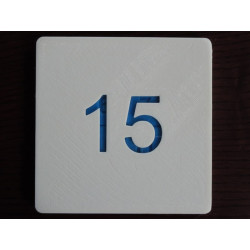 15 Puzzle Game 3D Model - Classic Print