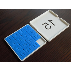 15 Puzzle Game 3D Model - Classic Print