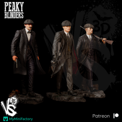 Modelo 3D Irmãos Shelby - Peaky Blinders