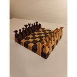 Conjunto de Xadrez Empilhável - Impressão 3D
