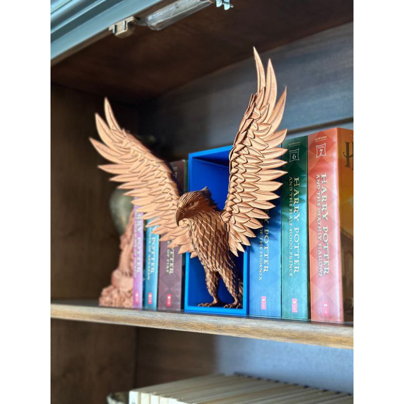 Book Nook Águia Emergente - Decoração Corvinal em 3D Book Nook Águia Emergente - Decoração Corvinal em 3D