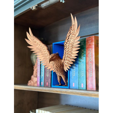 Book Nook Águia Emergente - Decoração Corvinal em 3D