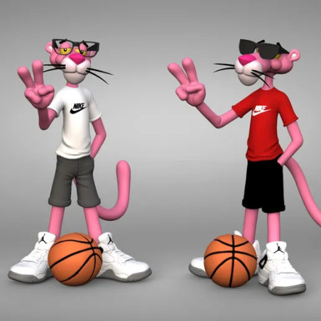 Pantera Rosa Urban Vibes Fanart - Modelo Impressão 3D