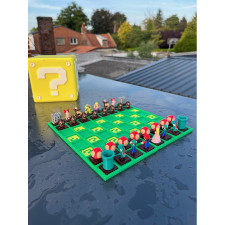 Mario Chess Set - 3D Printable Board Game
