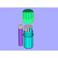 Estojo 3D Brocas - Organizador Métrico