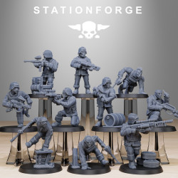 Miniaturas GrimGuard - Modelos 3D para Jogos de Mesa