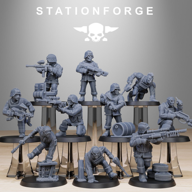 GrimGuard Miniatures - 3D Printable Tabletop Models