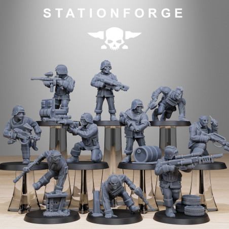 GrimGuard Miniatures - 3D Printable Tabletop Models