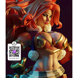Red Monika Battle Chasers STL | 3D Print Model