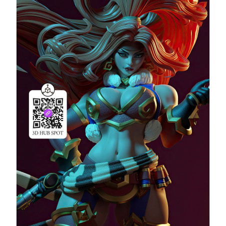 Red Monika Battle Chasers STL | 3D Print Model