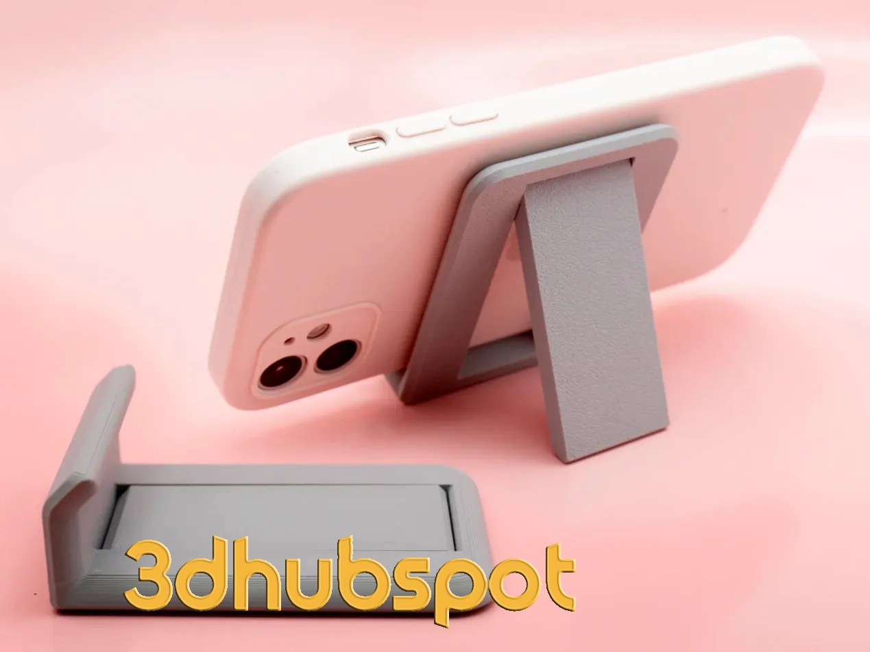 3D Printable Foldable Phone Stand - Portable Device Holder