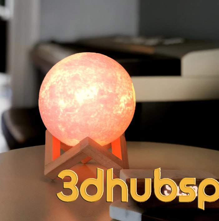 Solar System Planet Lamps 3D Printable Set - Illuminated Space Decor STL Download