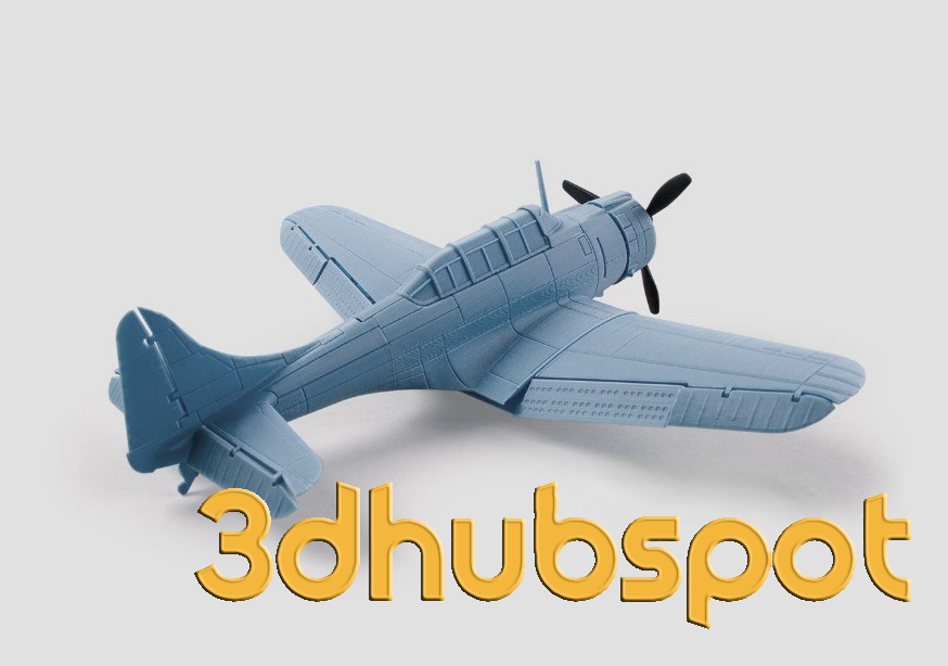 SBD Dauntless Dive Bomber 3D Printable Model - WWII Aircraft Replica STL Download